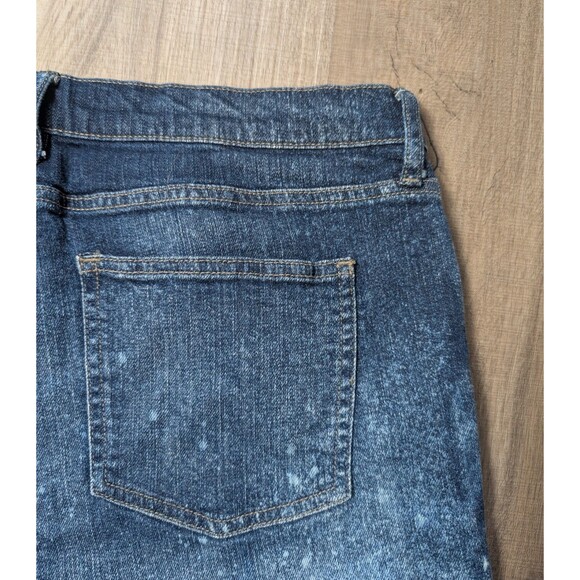 Banana Republic Blue Denim Shorts Size 10 Bleach Splash Cut Off 5" Women's - Picture 5 of 8